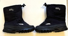 The North Face Kids 600g Nuptse Snow Winter Black Boots Size 3