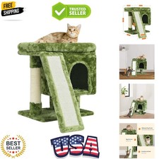 YANDLVY Small Cat Tower for Cats, Cute Cat Tree for Indoor Cats, Kittens Cond...