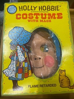 Vintage 70 s Ben Cooper Holly Hobbie Costume With Mask Size SMALL Original Box