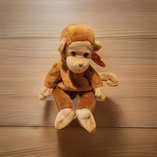 Ty Beanie Babies Bongo The Monkey Toy 1996 Retired NWT PVC Pellets