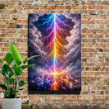 Colorful Abstract Mural Wall Art Home...