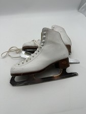 Riedell Ice Skates White Size 4 Vintage Redwing MN