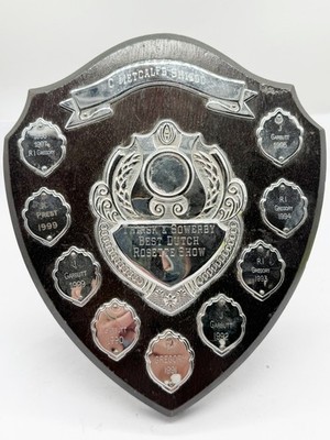 VINTAGE C METCALFS SCHILD TROPHÄE BESTE HOLLÄNDISCHE ROSETTENSHOW GEWINNER THIRSK SOWERBY
