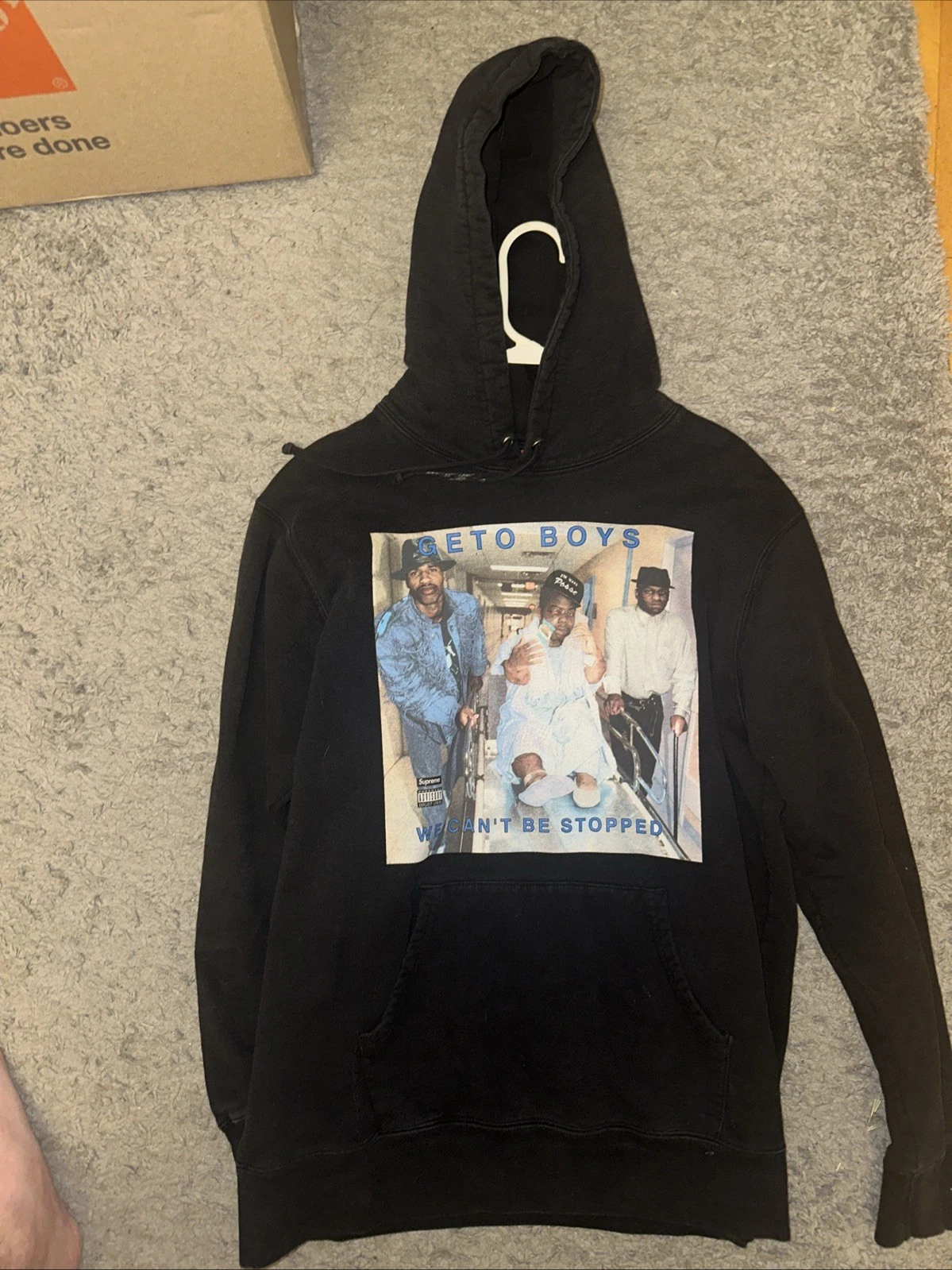 Sweat à capuche Supreme Getto Boys We Can’t Be Stopped homme XL noir Rap A Lot Records
