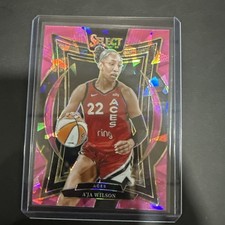 2025 Panini Select WNBA A'ja Wilson Pink Ice Prizm #56 Las Vegas Aces