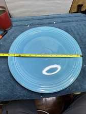 Vintage Fiesta FiestaWare Round Chop Plate Platter 14 1/4” Turquoise HLO USA