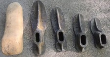 Vintage Cast Iron and Wood Cobbler Shoe Forms
