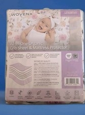 Wovenx all-in-one organic crib sheet and mattress protector