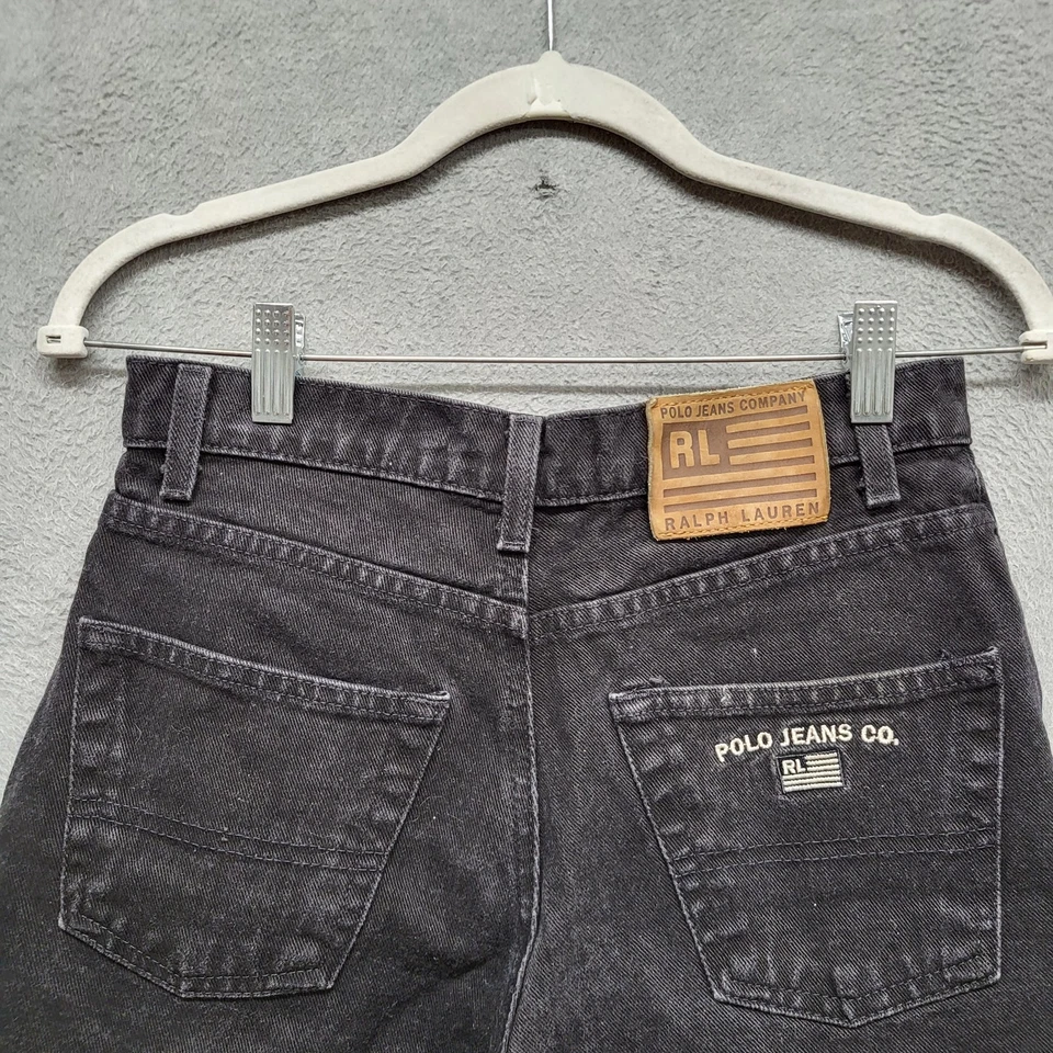 VINTAGE Polo Jeans Co. Ralph Lauren Women Shorts 4 Denim Logo Embroidery 90s - Image 4 of 4