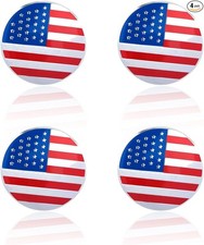 4PCS Waterproof 56mm Wheel Hub Center Caps, Universal Flag Design Color: Flag