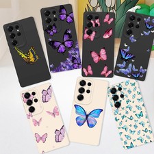 Butterfly Tough TPU Phone Case For Samsung Galaxy S24 Plus S25 S23 A16 A15 Cover
