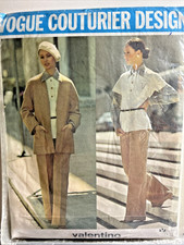 Vtg Vogue Couturier Design Pattern 2746 Valentino Jacket Tunic Pants Shirt Sz 14