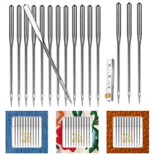 30PCS Universal Sewing Machine Needles - Sizes 90/14 100/16 110/18 Heavy Duty