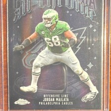 Topps Chrome 2025 Jordan Mailata All-Chrome ACT-12 Philadelphia Eagles Card