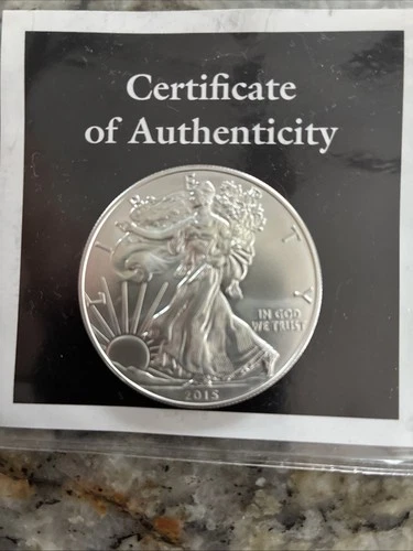 2015 American Silver Eagle BU 1 Oz Coin US Dollar MINT Brilliant Uncirculated