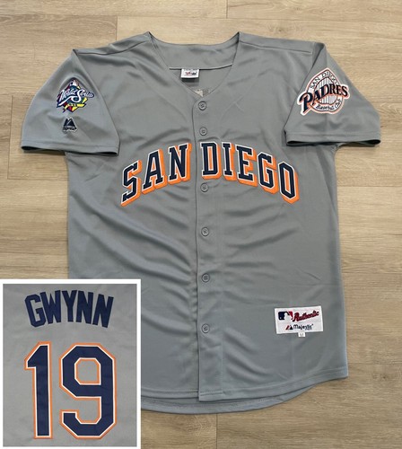 Tony Gwynn San Diego Padres 1998 World Series Grey Jersey Men's (S-4XL)