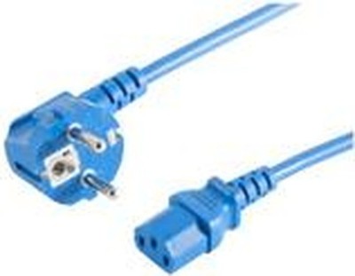 Anschlusskabel Stromanschluss 230V für Kälte. CEE7/7-C13 VDE blau 3,0m