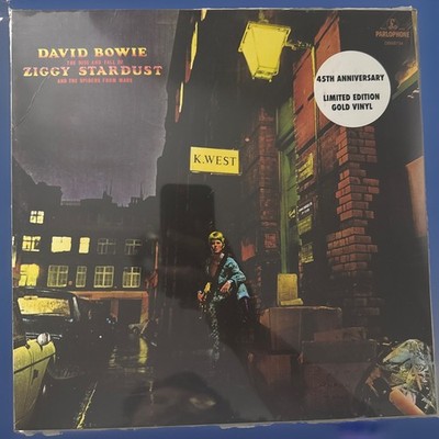 David Bowie Ziggy Stardust Spiders from Mars Gold Vinyl Sealed Never Played