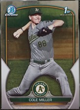 2023 Bowman Draft #BDC-51 Cole Miller Chrome Baseball VG