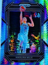 Nikolina Milic 2023 WNBA Prizm Basketball Hyper Silver Prizms Refractor Card #28