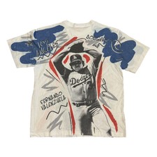 Mitchell and Ness LA Dodgers Logo T-Shirt