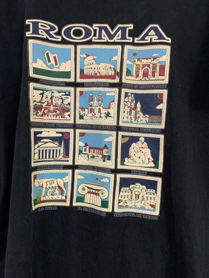 Vintage Top Line Lemon Collection Roma T-shirt (Size: S) - Image 3 of 4