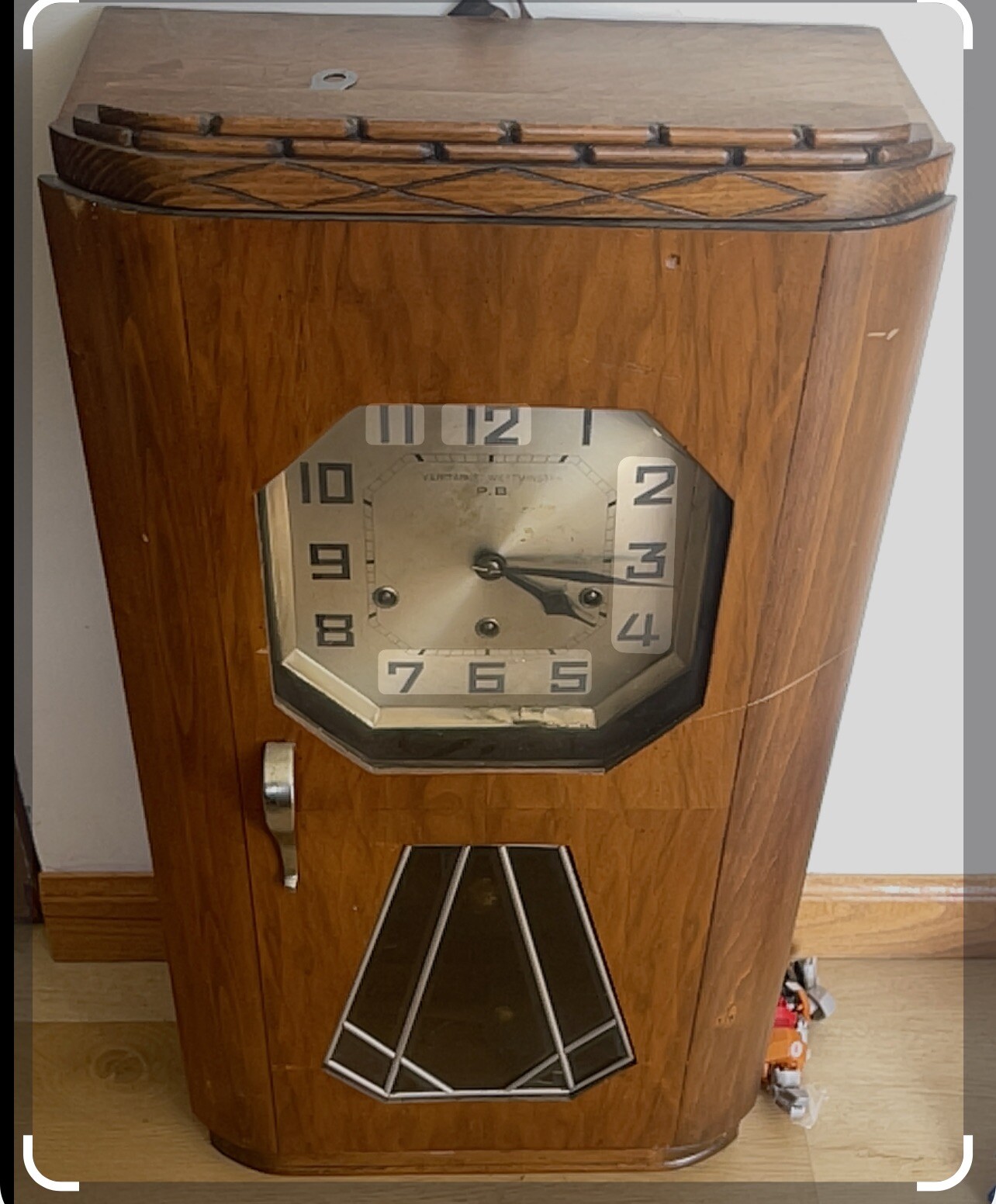 Antique Wonderful French Art Deco Wall Clock Veritable Westminster eBay