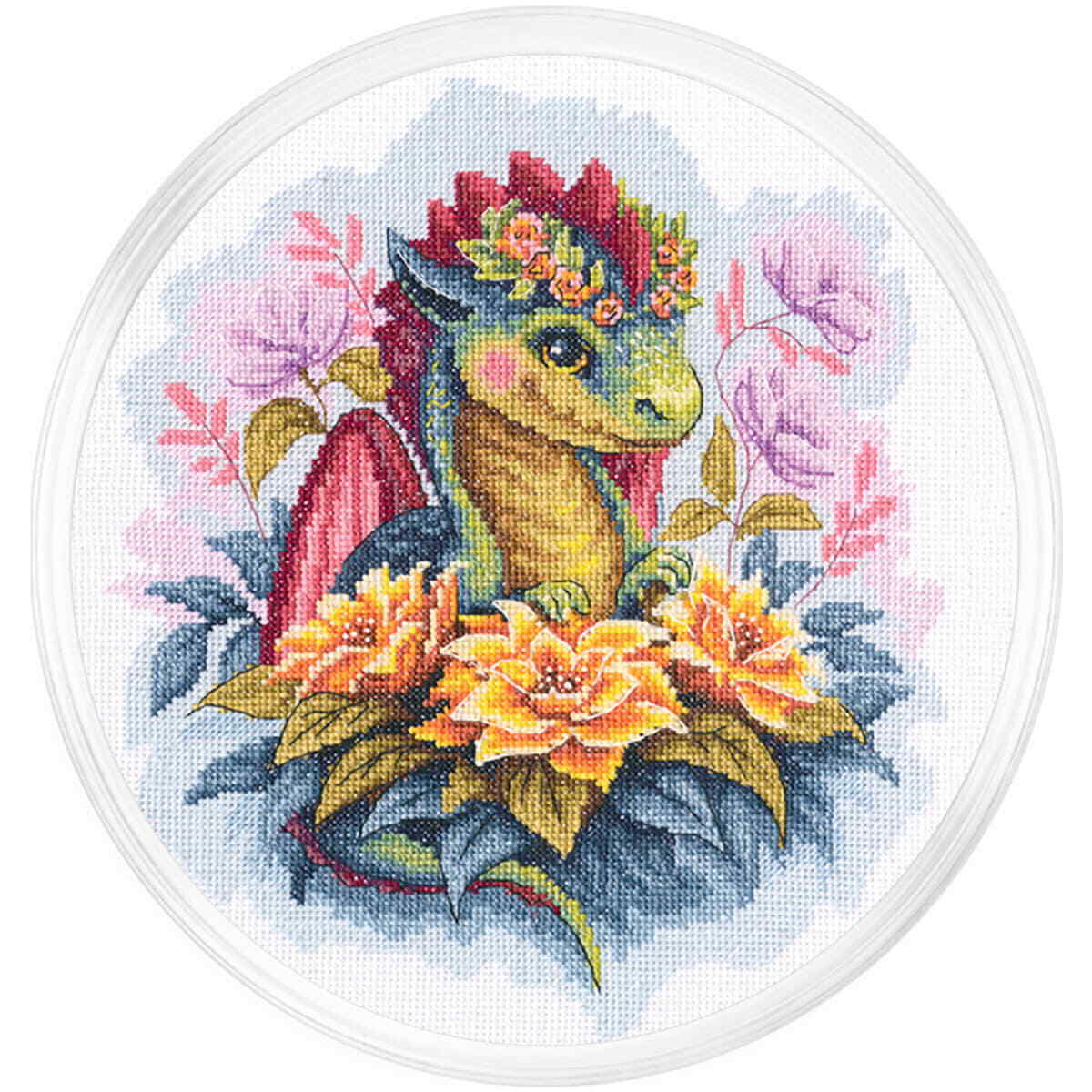 RTO counted cross stitch kit ""Guardian of the golden flowers"", 20x23cm, DIY