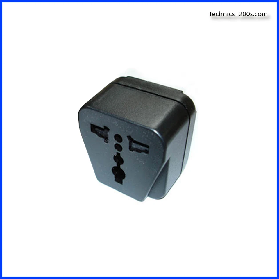 Technics SL 1200 1210 Turntable 3 Pin Plug Adapter UK to USA North America - Image 3 of 4