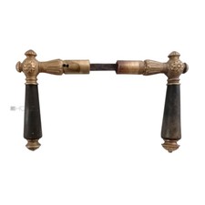 Maniglia per Porta Ottone Anticato Fiori Vecchio 16.2mm 8er Vk