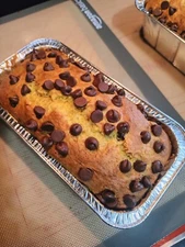 Chocolate Chip Banana Bread Cake Loaf. 8.5x4.5 Loaf