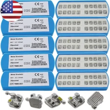 10Kit Nickel Free Orthodontic Metal Brackets MBT 022 345HK Braces Ortodoncia ICE
