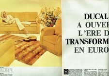 Publicité Advertising  820 1965  Ducal   fauteuil canapé transformable  (2 pages