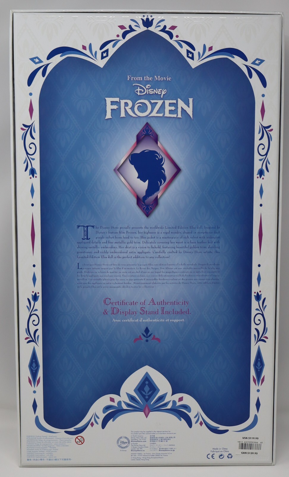 Кукла Disney Store Exclusive Elsa Frozen Doll Limited Edition 1 Of 5000 (#3472/5000) — фото 3