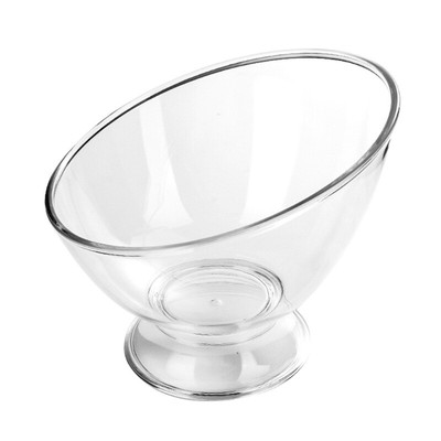 Diagonal Salad Bowl Plastic Break Resistant Clear Bowls Fruit Rice Serving Bowls