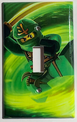 Lego Ninjago LLOYD green Light Switch Outlet duplex wall Cover Plate Home Decor