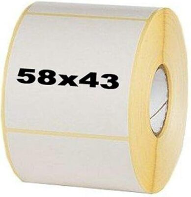 Skalenetiketten - 58mm x 43mm, funktioniert mit Skalen: CAS/Dibal/Bizerba/Avery Berkel