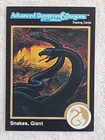 1991 TSR AD&D Gold Border Dungeons & Dragons RPG Fantasy Art Card 46 Giant Snake