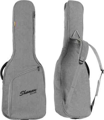 Schicke Tasche in  Grau mit Notenfach und Rucksackgurten für fast jede E-Gitarre