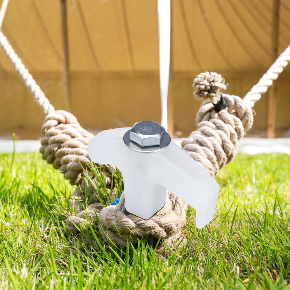 20 Pcs Tent Stakes Steel Tent Stakes Screw In Tent Pegs Long Tent