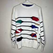 Vintage 90s Abstract Pattern Sweater Medium