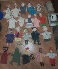 Vintage puppet theater Soviet USSR 1965s people and animals