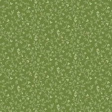 Floral Fabric | Yeoville Tiny Vines Allover Green | Henry Glass YARD