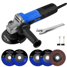 Angle Grinder, 7.5-Amp 4-1/2 inch Electric Grinder Power Tools with Grinding ...