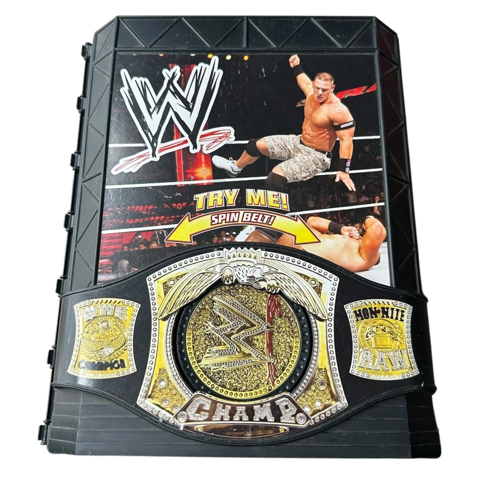 Lote de 14 figuras de acción de lucha libre WWE John Cena Brock Lesnar y estuche de transporte Foto 2 de 4