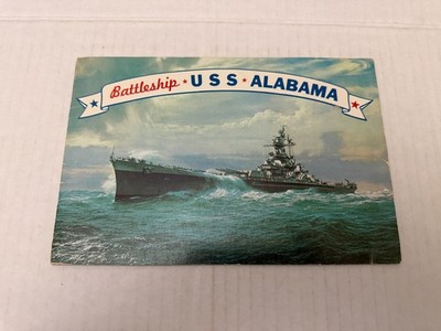 1972 Battleship USS Alabama Souvenir Booklet Mobile Bay Alabama