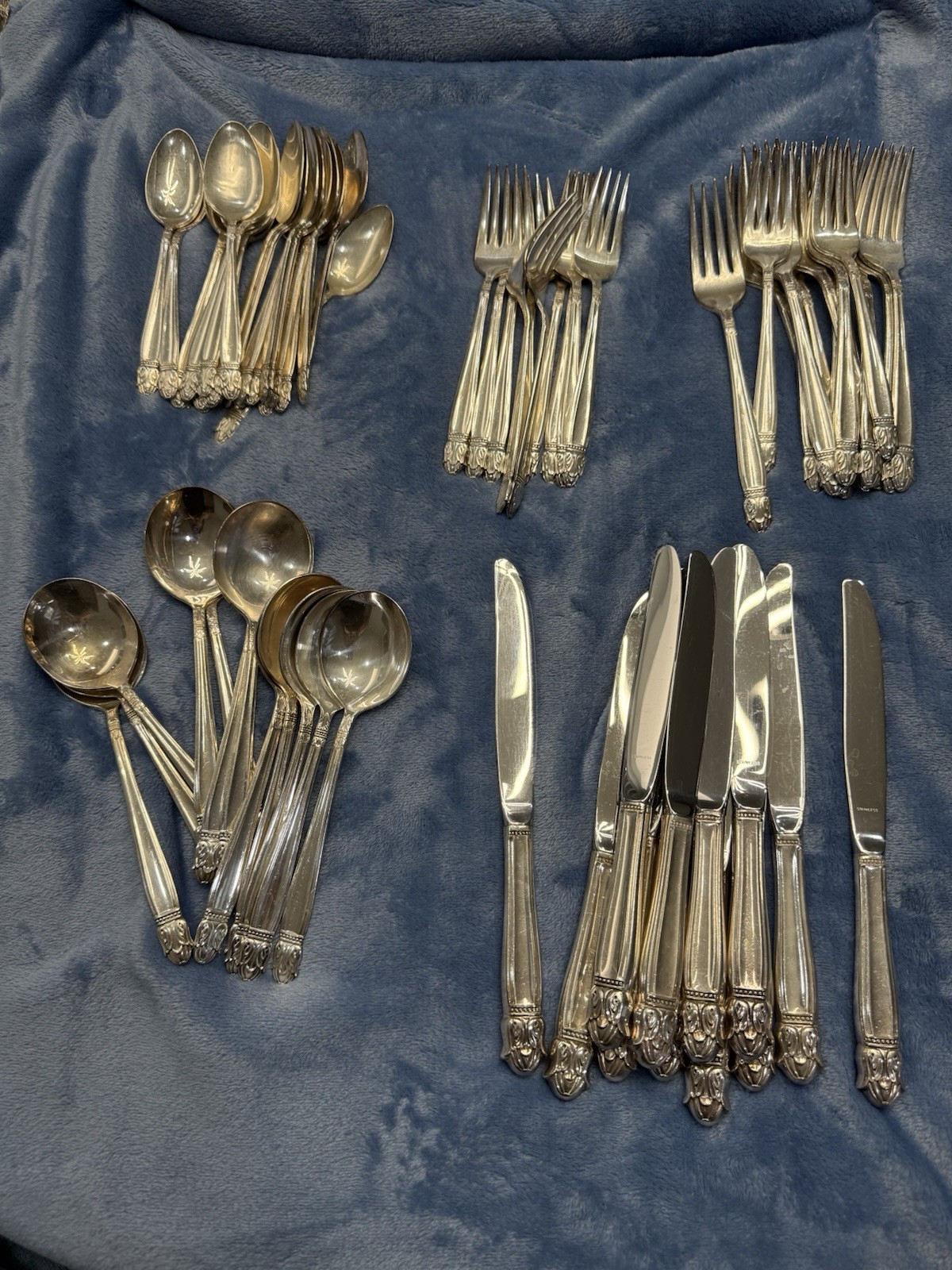 Holmes and Edwards Danish Princess (Silverplate, 1938) Service for 10 + Bonus