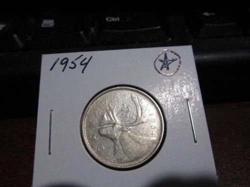 1954 - Canada quarter - Silver - Canadian 25 cent