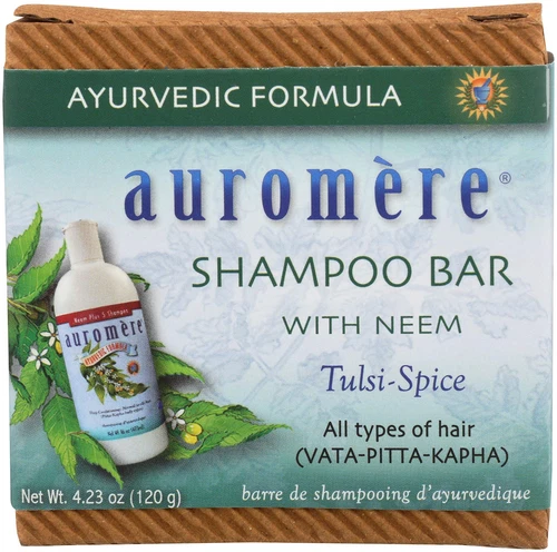 Auromere Ayurvedic Shampoo Bar - Eco Friendly, Handmade, Vegan, Cruelty Free,...