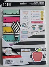 Me & My Big Ideas Happy Planner “Teacher” Package Planner Accessories 121 PCS